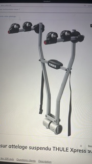 Porte vélo sur attelage